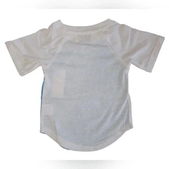 NWT Miki Miette Blue Leaf Pattern T Shirt Size 6 Months - Picture 2 of 6